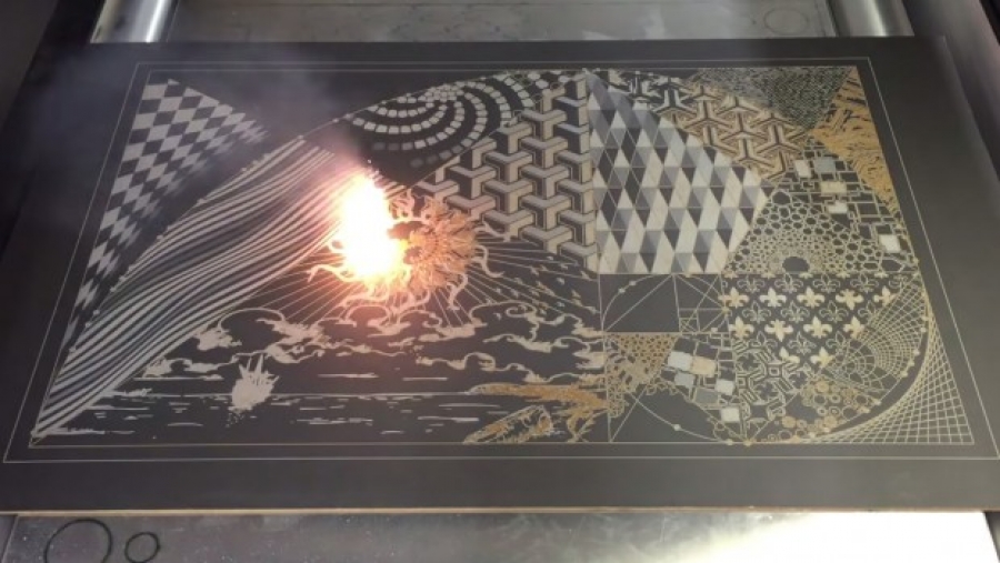 Современное лазерное искусство ("Laser Art") от компании LasX Industries